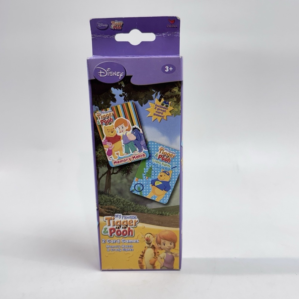New Disney's Winnie‎ the Pooh 2 Pack Card Games Memory & Crazy 8's by Cardinal